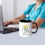 Start the Day with a Personalized Nurse Mug – Custom Birth Flower & Stethoscope Ceramic Cup for Everyday Inspiration - Image 2