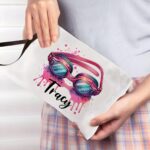 Carry Your Swim Story – Custom Linen Swim Essentials Pouch – For Teammates, Coaches & Swimmers - Image 3