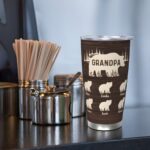 Carry Their Love Close – Custom Papa Bear Travel Tumbler – For Dad and Grandpa’s Everyday Moments - Image 5