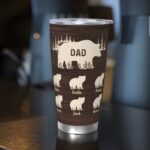Carry Their Love Close – Custom Papa Bear Travel Tumbler – For Dad and Grandpa’s Everyday Moments - Image 6