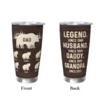 Custom Papa Bear travel tumbler for heartfelt moments