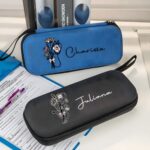 Personalized Birth Flower Medical Stethoscope Box – Lightweight Protective Case with Mesh Bag for Nurses and Doctors - Image 9