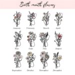 Personalized Birth Flower Medical Cosmetic Bag – Stethoscope Design Makeup Pouch with Wrist Strap for Nurses and Doctors - Image 7