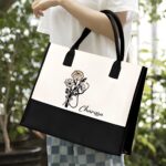 Carry Compassion in Style with a Personalized Birth Flower Nursing Tote Bag – Elegant Canvas Design for Nurses and Doctors Who Make a Difference - Image 6