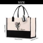 Carry Compassion in Style with a Personalized Birth Flower Nursing Tote Bag – Elegant Canvas Design for Nurses and Doctors Who Make a Difference - Image 8