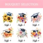 Toast to Achievement with a Personalized Graduation Glass Cup – Frosted Flower Design with Bamboo Lid & Straw - Image 8