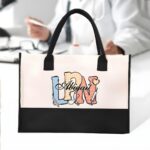 Personalized Nurse Canvas Tote Bag – Large Capacity Medical Work Bag with Custom Name and Occupation - Image 5
