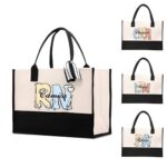 Personalized nurse tote bag with custom name and occupation