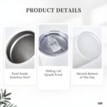 Personalized Birth Flower Stainless Steel Tumbler – 20oz Travel Mug with Straw for Thoughtful Everyday Moments - Image 12