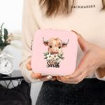 Carry Your Story Close – Birth Flower & Highland Cow Jewelry Box – For Women Who Treasure Every Moment - Image 3