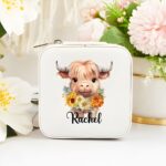 Personalized birth flower jewelry box for treasured keepsakes