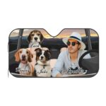 Celebrate Your Unbreakable Bond – Custom Pet & Owner Car Sunshade – For Every Road Trip with Your Furry Friend - Image 13