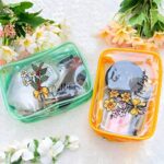 Personalized Birth Flower Clear Makeup Bag – PVC Travel Cosmetic Pouch with Zipper for Teachers and Everyday Use - Image 4