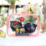 Personalized Birth Flower Clear Makeup Bag – PVC Travel Cosmetic Pouch with Zipper for Teachers and Everyday Use - Image 8