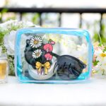 Personalized Birth Flower Clear Makeup Bag – PVC Travel Cosmetic Pouch with Zipper for Teachers and Everyday Use - Image 9