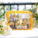 Personalized Birth Flower Clear Makeup Bag – PVC Travel Cosmetic Pouch with Zipper for Teachers and Everyday Use - Image 10