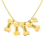 Carry Their Love Close – Custom Dog Bone Necklace with Paw Print for Cherished Pet Parents - Image 3