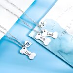 Carry Their Love Close – Custom Dog Bone Necklace with Paw Print for Cherished Pet Parents - Image 4