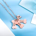 Carry Their Love Close – Custom Dog Bone Necklace with Paw Print for Cherished Pet Parents - Image 5