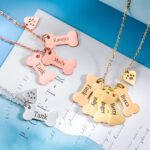 Carry Their Love Close – Custom Dog Bone Necklace with Paw Print for Cherished Pet Parents - Image 6
