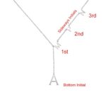 Embrace Your Story – Sideways Initial Necklace in Rose Gold – A Cherished Keepsake for Every Day - Image 2