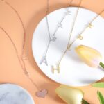 Embrace Your Story – Sideways Initial Necklace in Rose Gold – A Cherished Keepsake for Every Day - Image 5