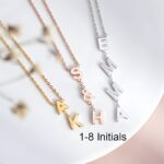 Carry Your Story Close – Sideways Initial Necklace – A Cherished Token for Loved Ones - Image 2