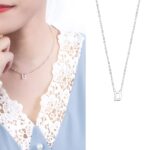 Carry Your Story Close – Sideways Initial Necklace – A Cherished Token for Loved Ones - Image 3
