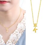 Carry Your Story Close – Sideways Initial Necklace – A Cherished Token for Loved Ones - Image 4