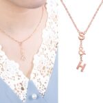 Carry Your Story Close – Sideways Initial Necklace – A Cherished Token for Loved Ones - Image 5