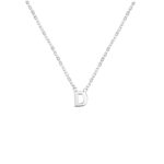 Sideways initial necklace gift for loved ones