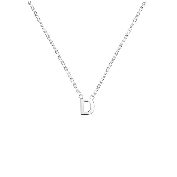 Sideways initial necklace gift for loved ones