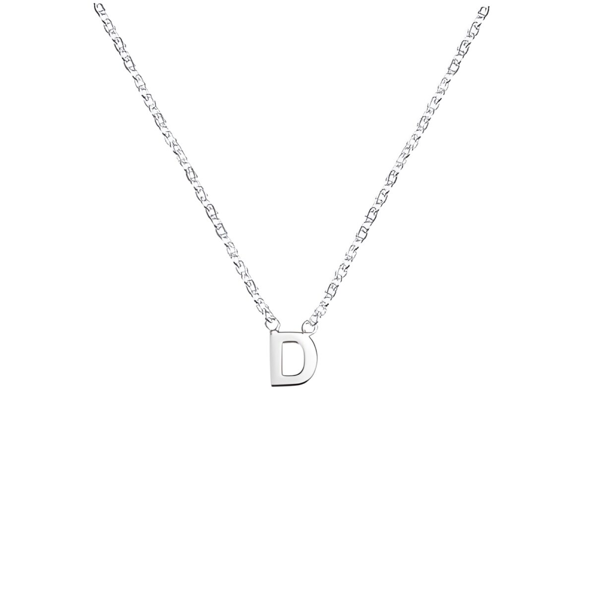 Sideways initial necklace gift for loved ones