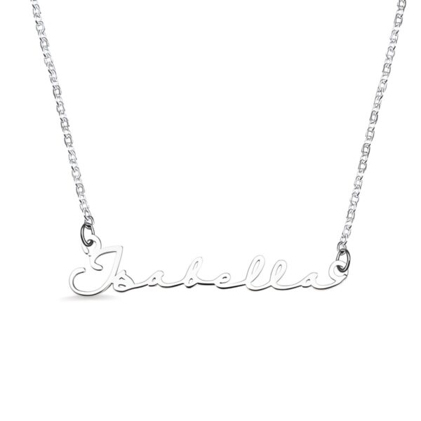 Delicate name necklace gift for cherished stories