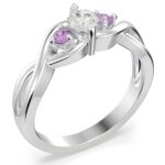 Embrace Eternity – Three-Stone Infinity Promise Ring – A Timeless Symbol of Love and Commitment - Image 2