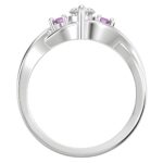 Embrace Eternity – Three-Stone Infinity Promise Ring – A Timeless Symbol of Love and Commitment - Image 3