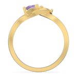 Embrace Your Love Story – Twisted Heart Birthstone Promise Ring – For Couples United by Heartfelt Vows - Image 4