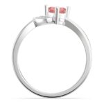 Carry Love Close – Heart in Heart Promise Ring with Birthstone – A Timeless Gift for Your Beloved - Image 4