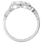 Embrace Eternal Love – Sterling Silver Couple Cats Birthstone Ring – For Cherished Connections - Image 4