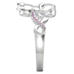 Embrace Eternal Love – Sterling Silver Couple Cats Birthstone Ring – For Cherished Connections - Image 5