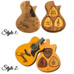 Strum Your Story – Handcrafted Wooden Guitar Pick Set with Case – For the Soulful Music Lover - Image 2
