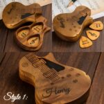 Strum Your Story – Handcrafted Wooden Guitar Pick Set with Case – For the Soulful Music Lover - Image 4
