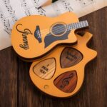 Strum Your Story – Engraved Wooden Guitar Picks Set with Nature-Inspired Case – For the Soulful Musician - Image 2