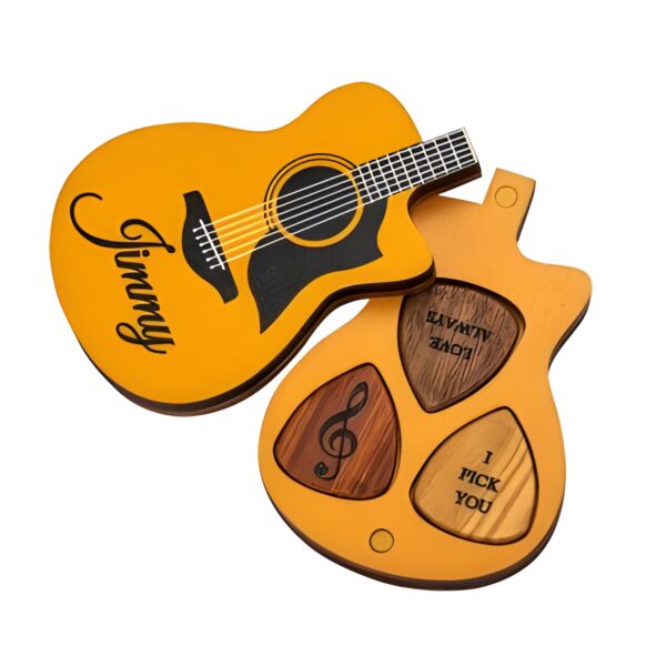 Personalized guitar picks set for soulful musicians