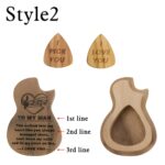 Strum Your Story – Custom Photo Engraved Wooden Guitar Picks with Elegant Case – For Music Lovers and Meaningful Moments - Image 3