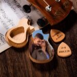 Strum Your Story – Custom Photo Engraved Wooden Guitar Picks with Elegant Case – For Music Lovers and Meaningful Moments - Image 9