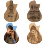 Custom photo engraved guitar picks for music lovers