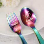 Whimsical Mealtime Magic – Custom Unicorn Cutlery Set – For Little Ones’ Joyful Dining - Image 2