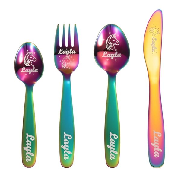 Custom kids cutlery set for joyful mealtimes