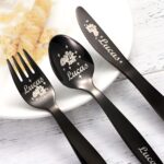Whimsical Mealtime Magic – Custom Children's Dinosaur & Unicorn Cutlery Set – For Joyful Little Eaters - Image 6
